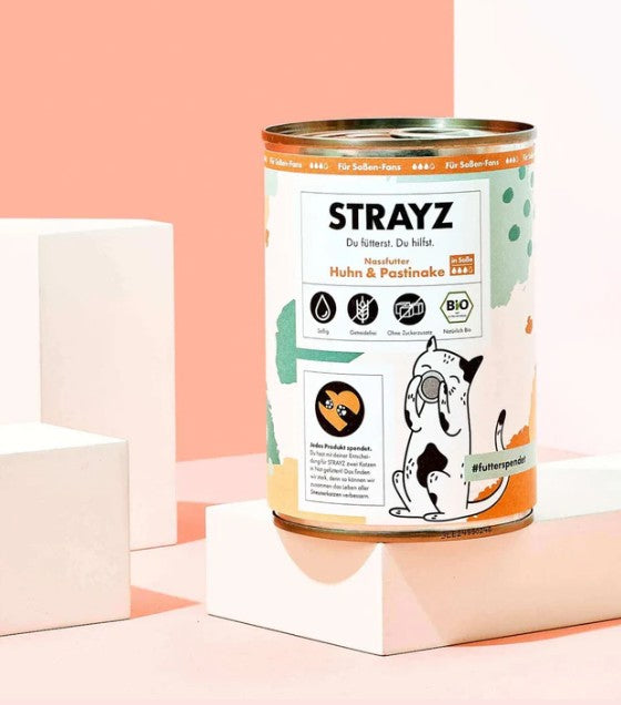 Strayz Katzenfutter – Pastinaken (getreidefrei)