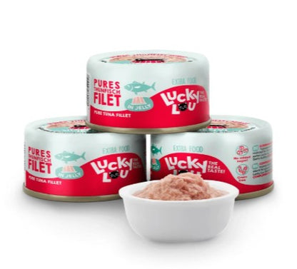 Lucky Lou® Extra Food Thunfischfilet in Gelee 70g Dose