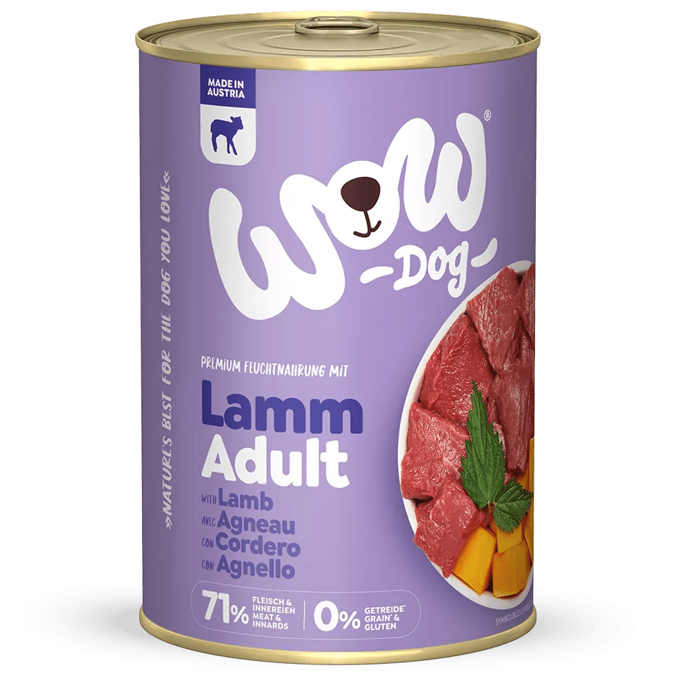WowDog Lamm Kürbis und Brennessel - PawschowNassfutter